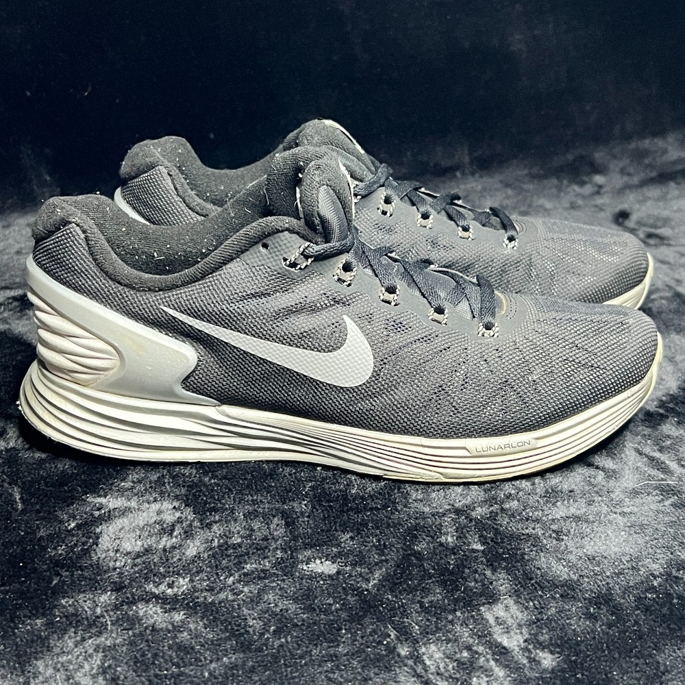 Nike Lunarglide 6 Flash 683652-001 Womens Sneaker 8 Black Athletic Running Shoes